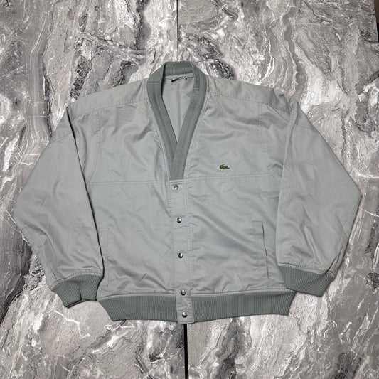 Hellgraue Lacoste-Jacke – Größe L