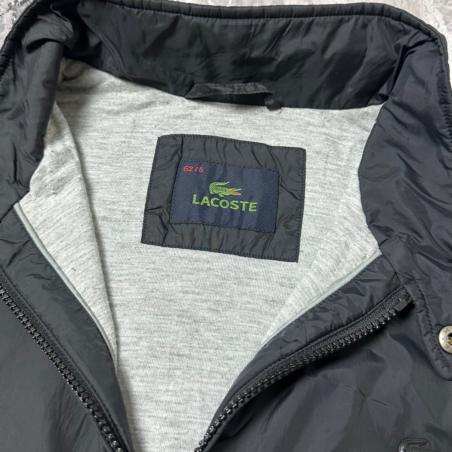 Veste Lacoste Noir Vintage – Taille L