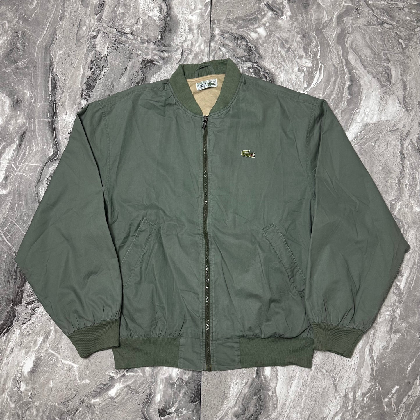 Veste Lacoste Kaki Vintage – Taille M