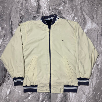Veste Lacoste Réversible Beige / Marine – Taille L