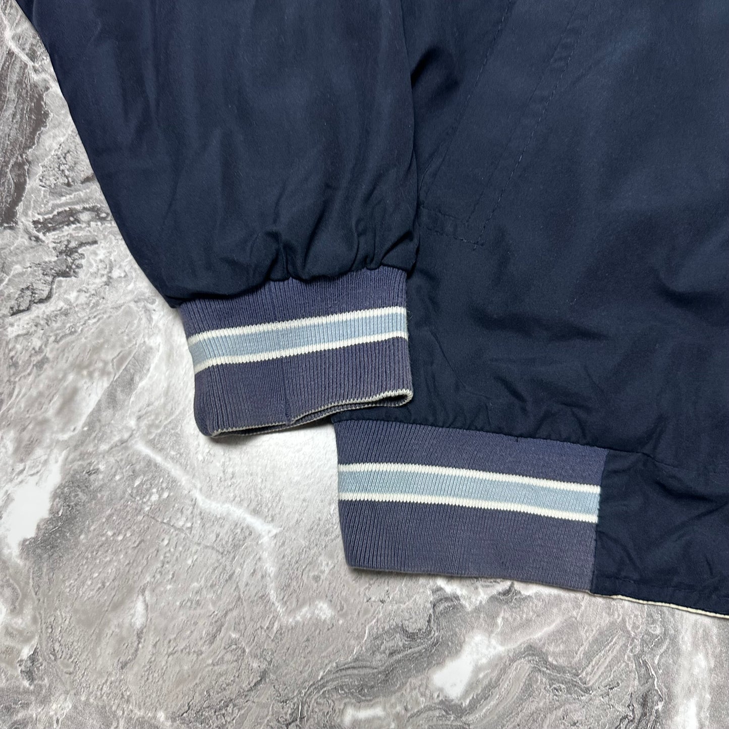 Veste Lacoste Réversible Beige / Marine – Taille L