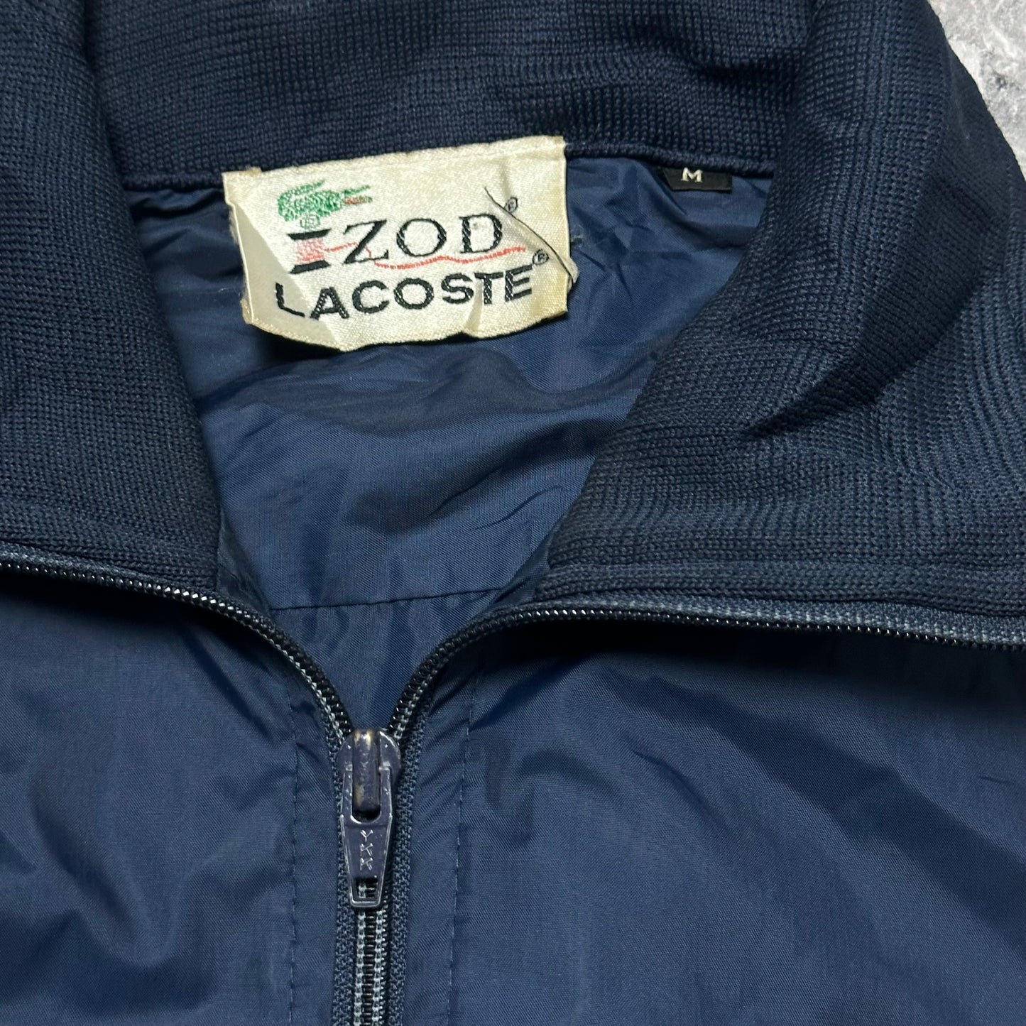 Veste Lacoste IZOD Navy Vintage 1960s – Taille M