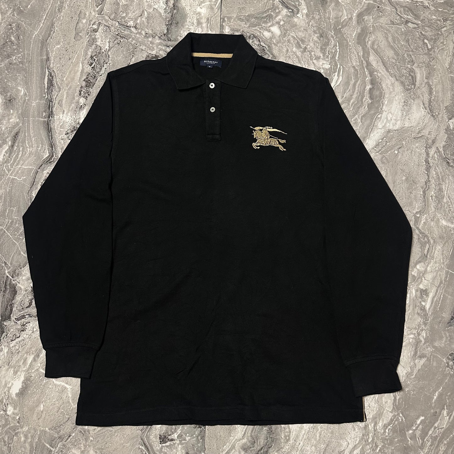 Langärmliges Poloshirt von Burberry – Größe M