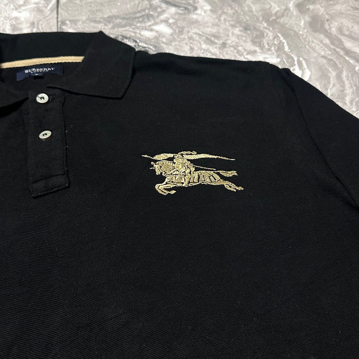 Langärmliges Poloshirt von Burberry – Größe M