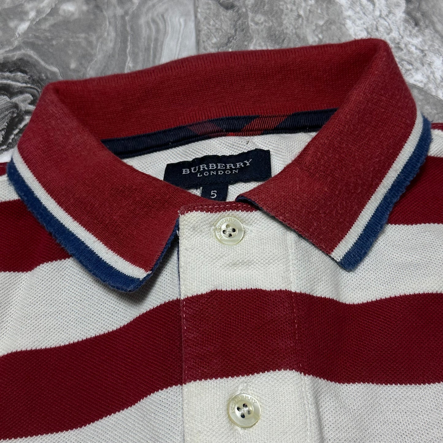 Gestreiftes Poloshirt von Burberry – Größe S