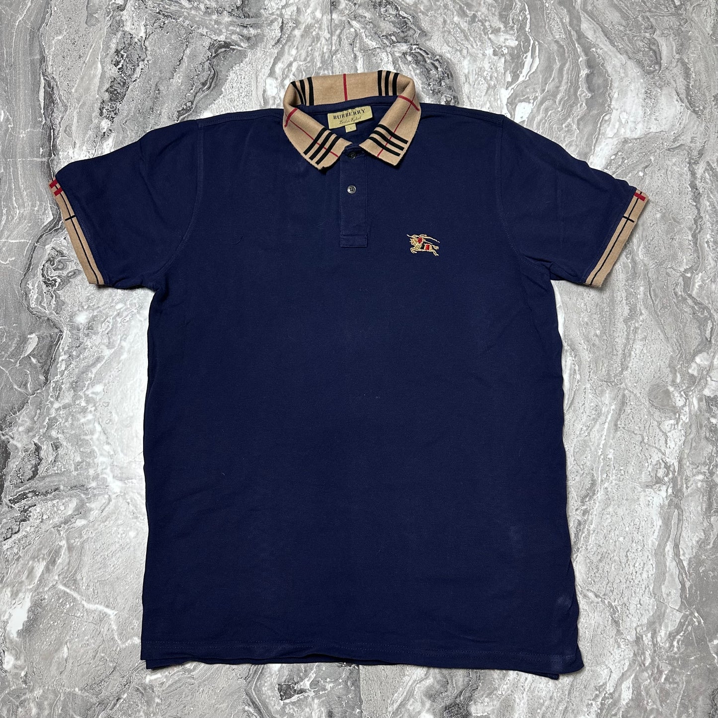 Polo Burberry motif Nova Check – Taille L