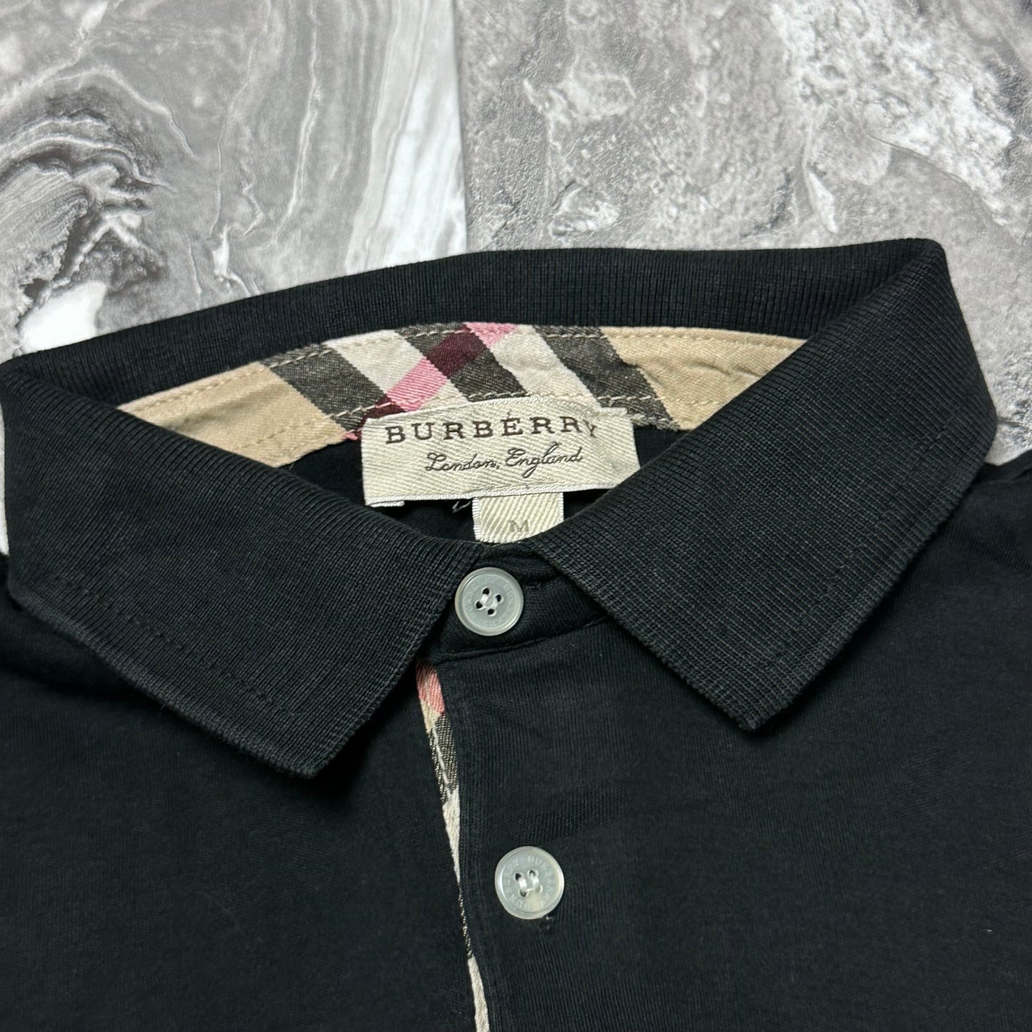 Polo Burberry Noir – Taille M