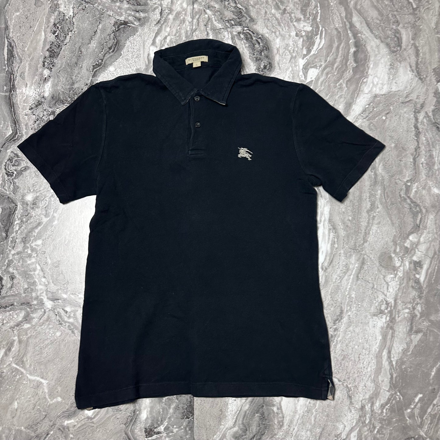 Polo Bleu Marine Burberry – Taille S