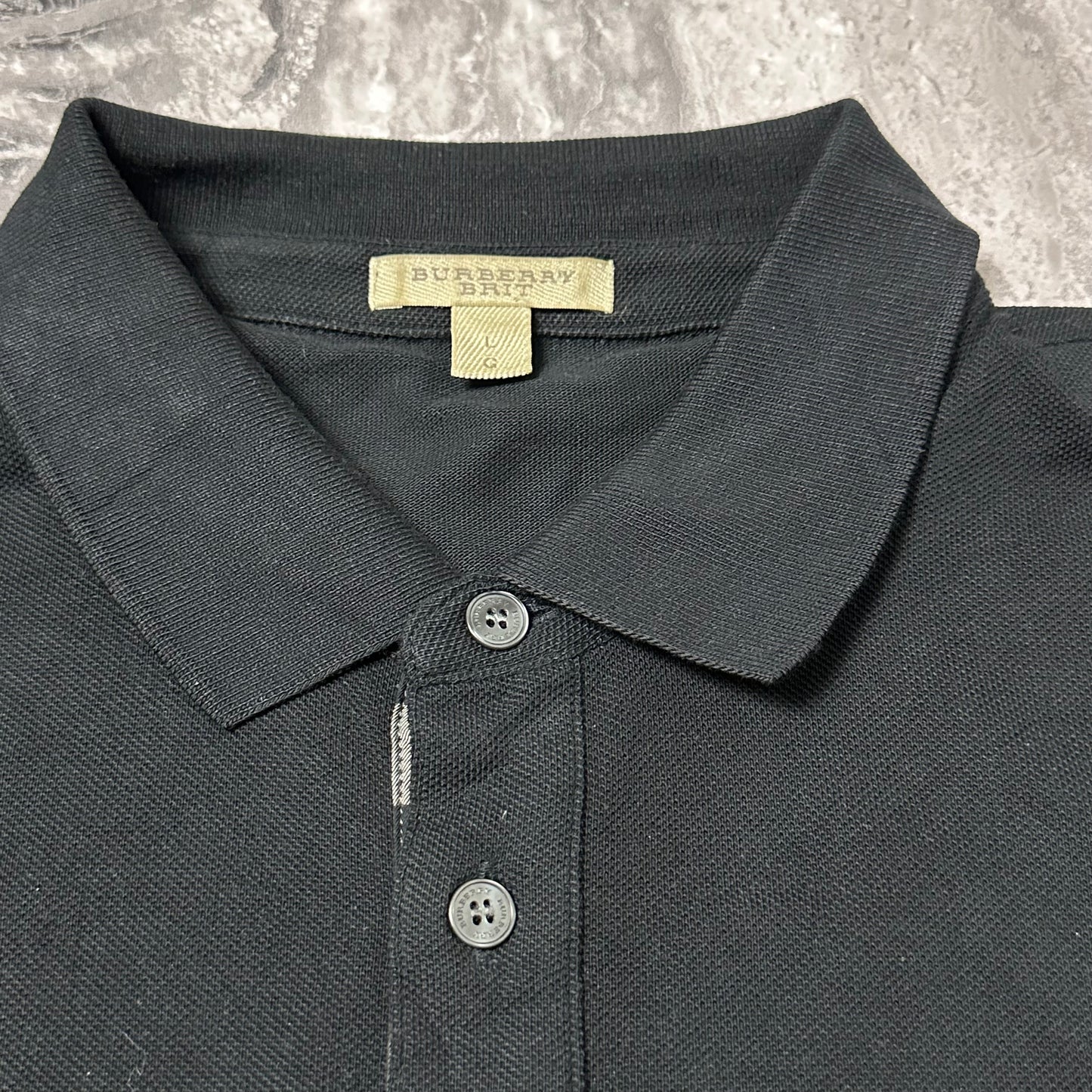Polo Noir Burberry Brit – Taille L