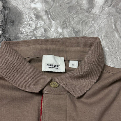 Polo manches longues taupe Burberry  – Taille M