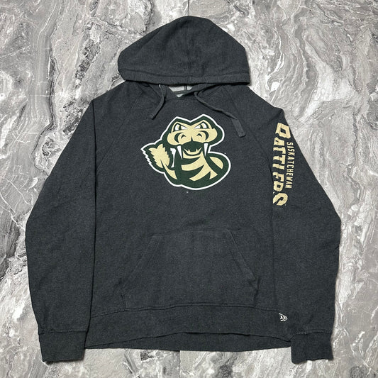 Sweat à capuche New Era Saskatchewan Rattlers – Taille M