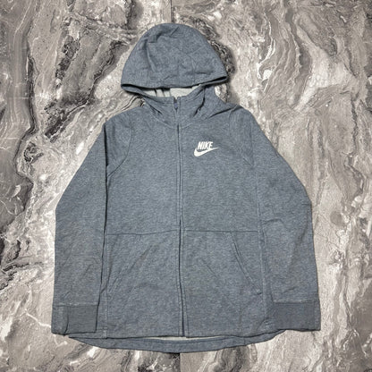 Sweat à capuche zippé gris Nike – Taille L